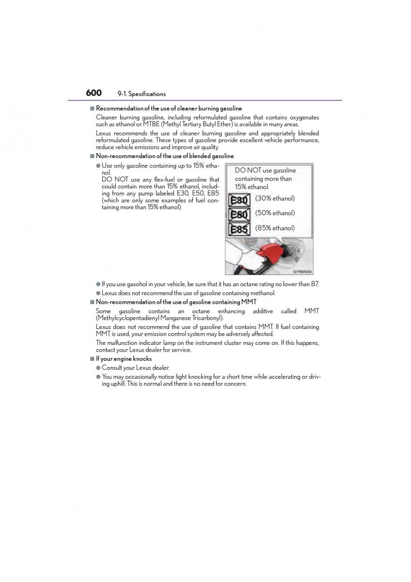 Lexus NX owners manual / page 602