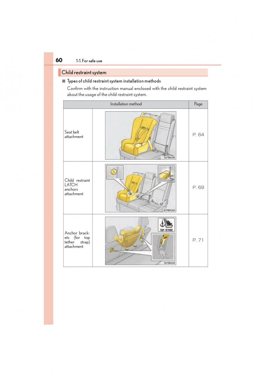 Lexus NX owners manual / page 62