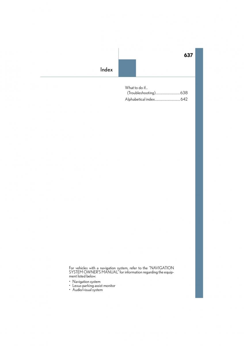 Lexus NX owners manual / page 639