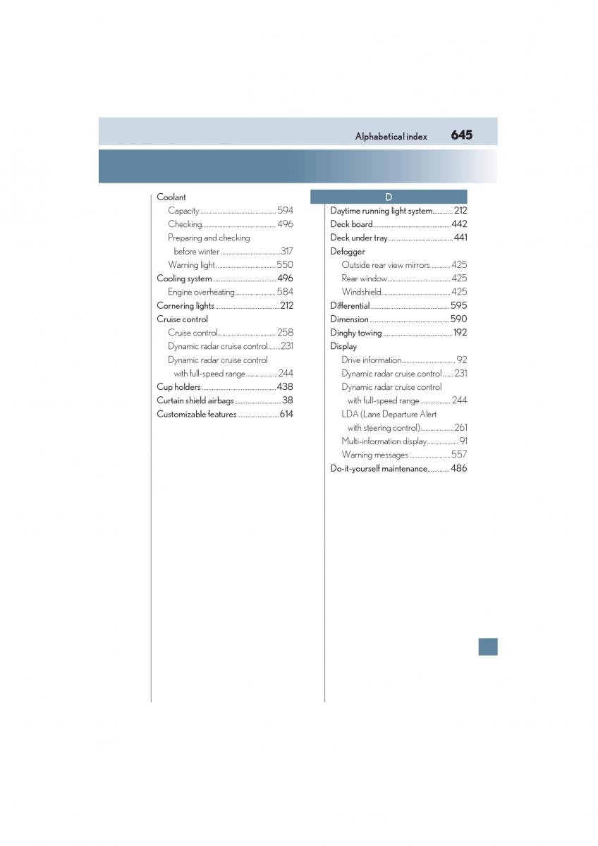 Lexus NX owners manual / page 647