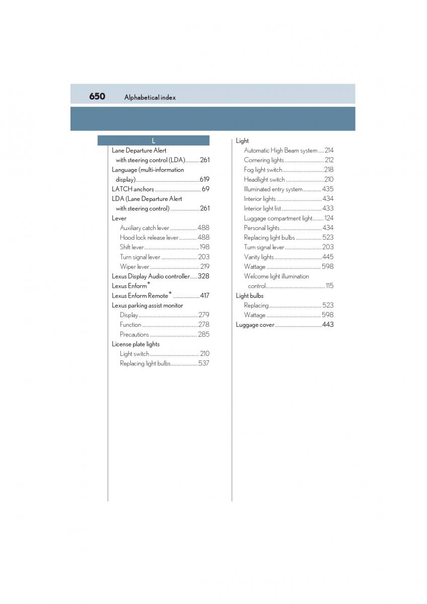 Lexus NX owners manual / page 652