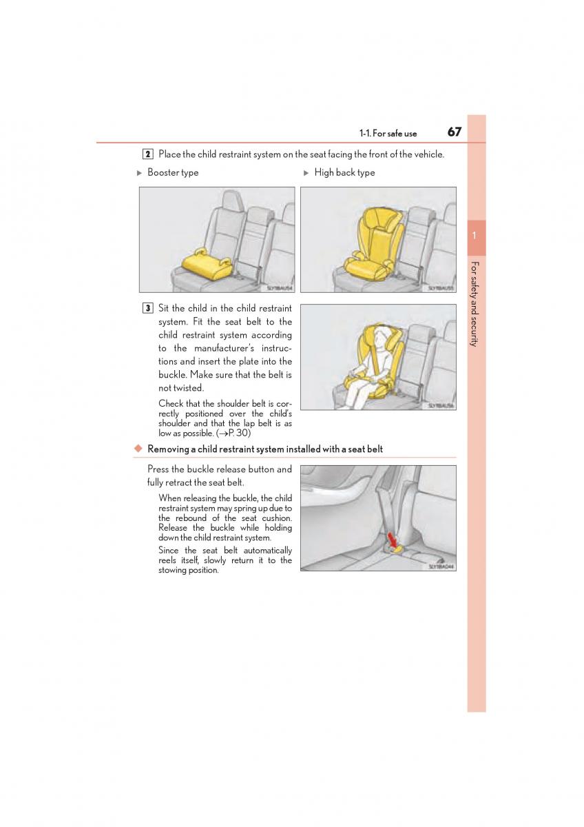 Lexus NX owners manual / page 69