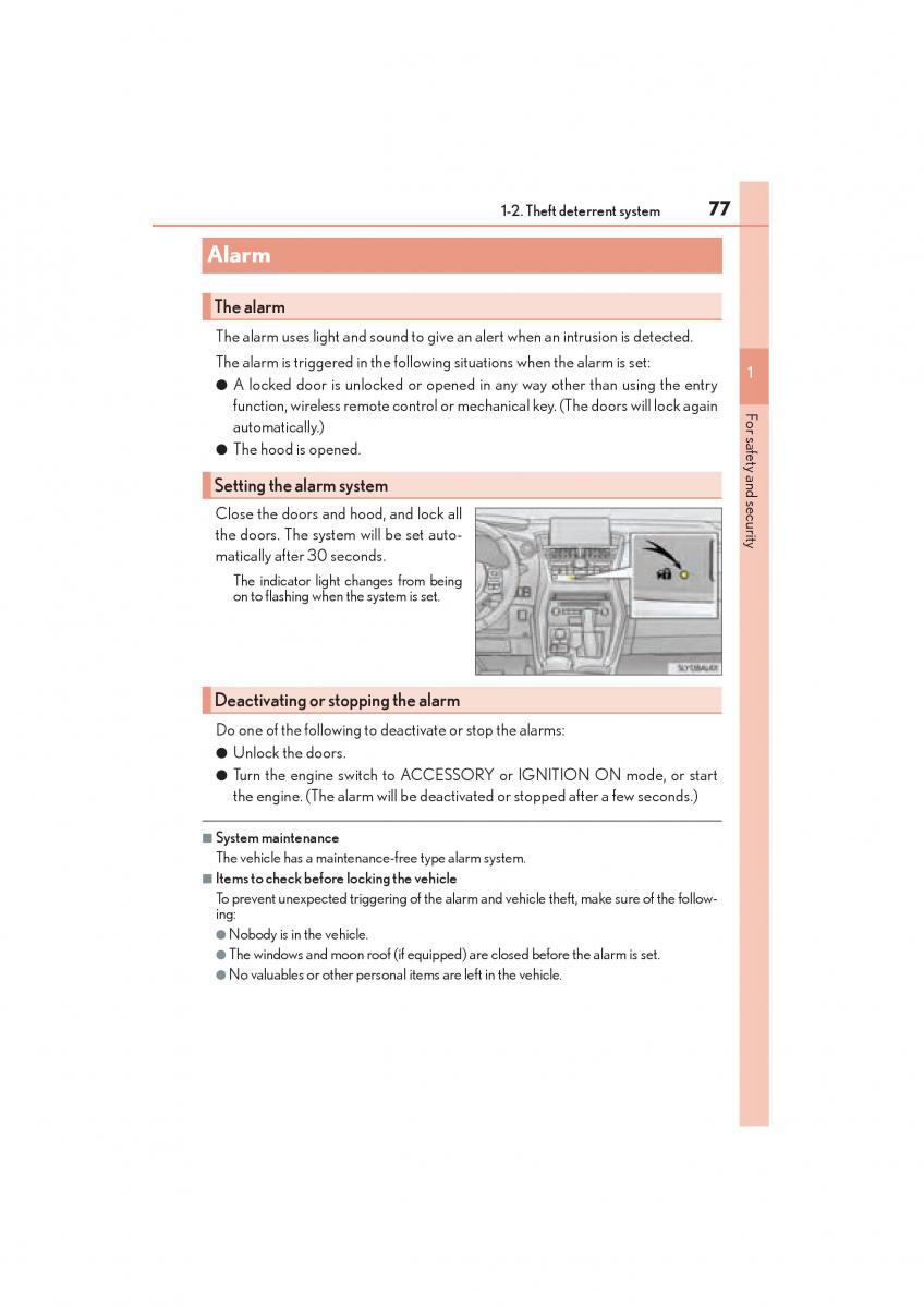 Lexus NX owners manual / page 79