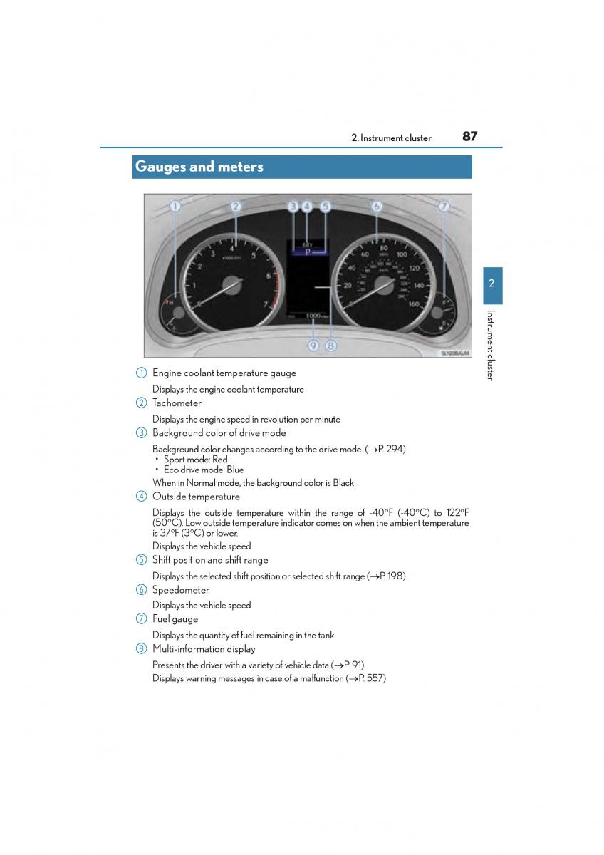 Lexus NX owners manual / page 89