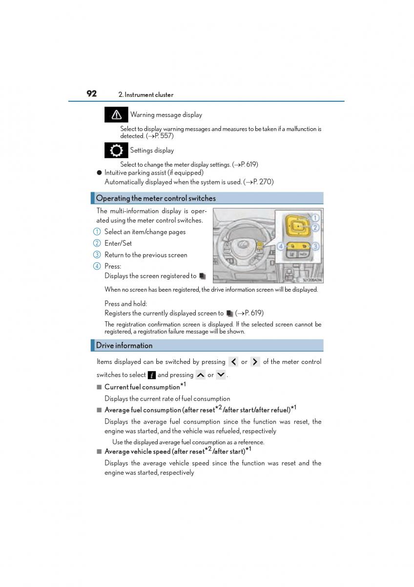 Lexus NX owners manual / page 94