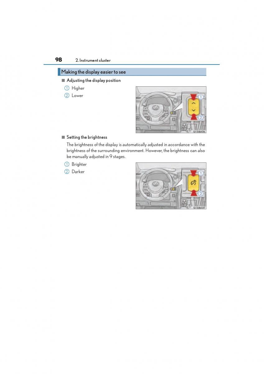 Lexus NX owners manual / page 100