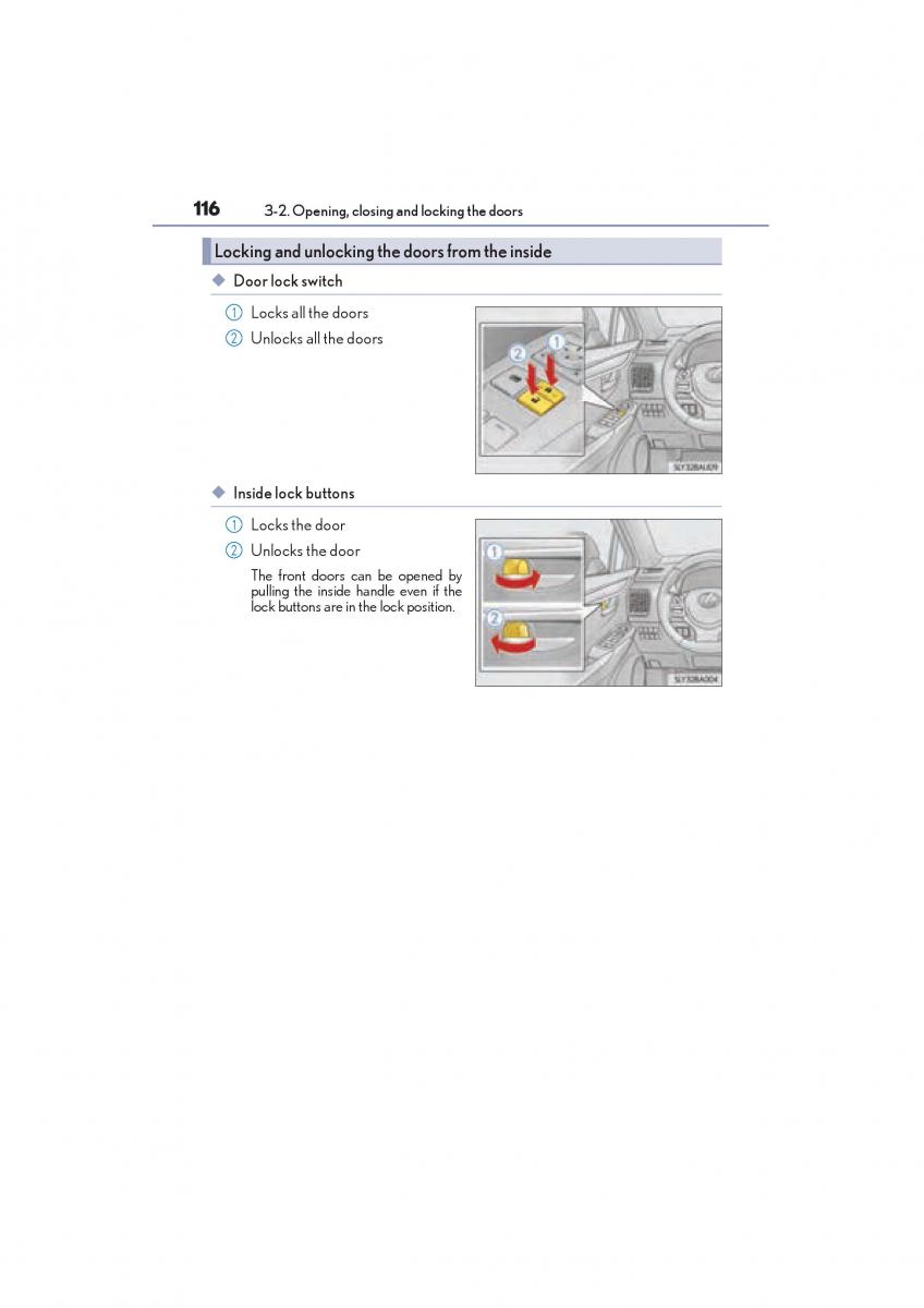 Lexus NX owners manual / page 118