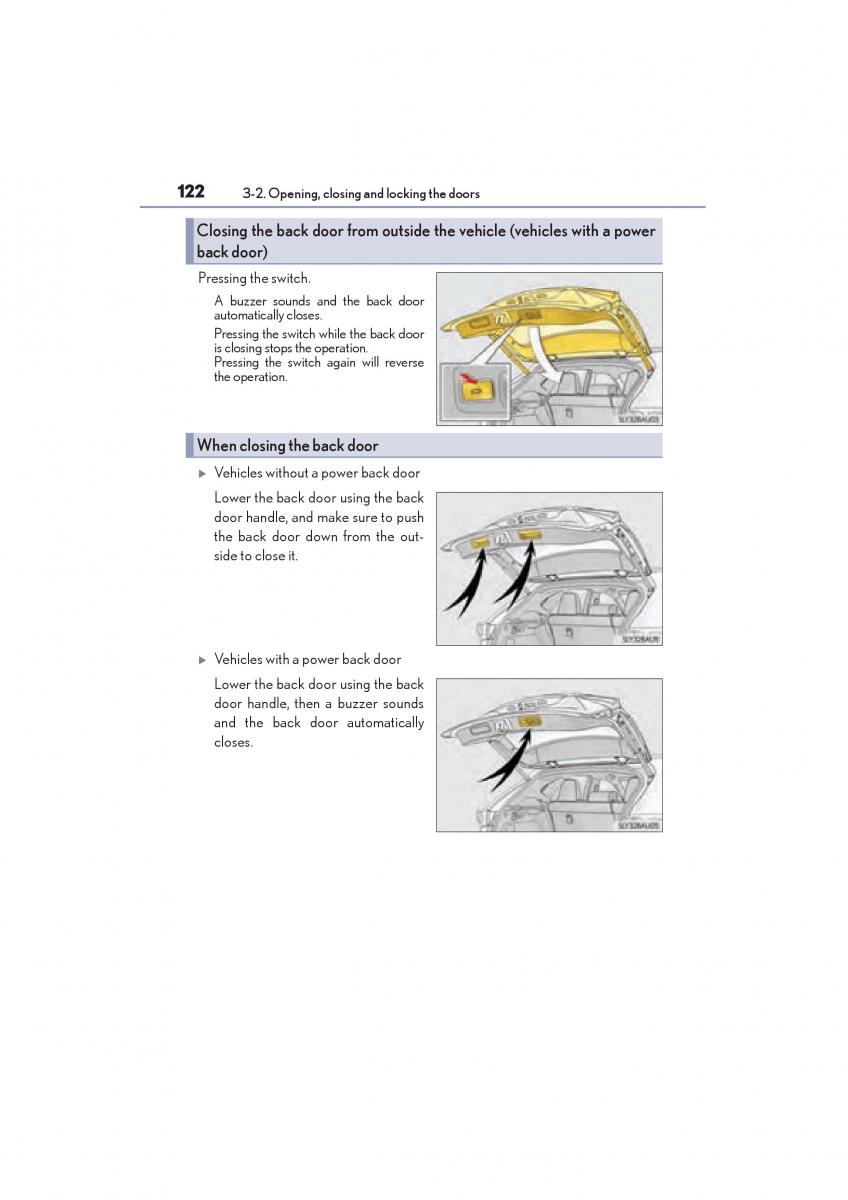 Lexus NX owners manual / page 124