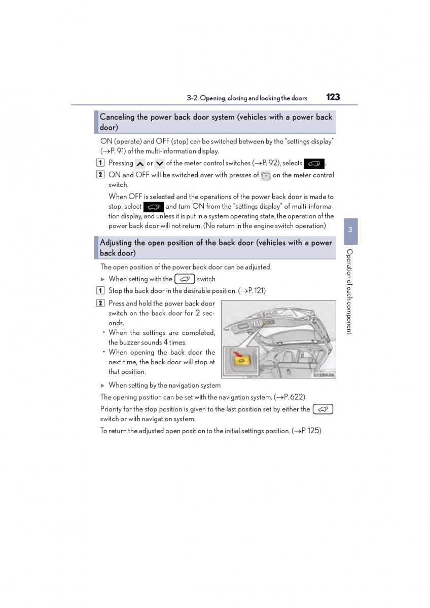 Lexus NX owners manual / page 125