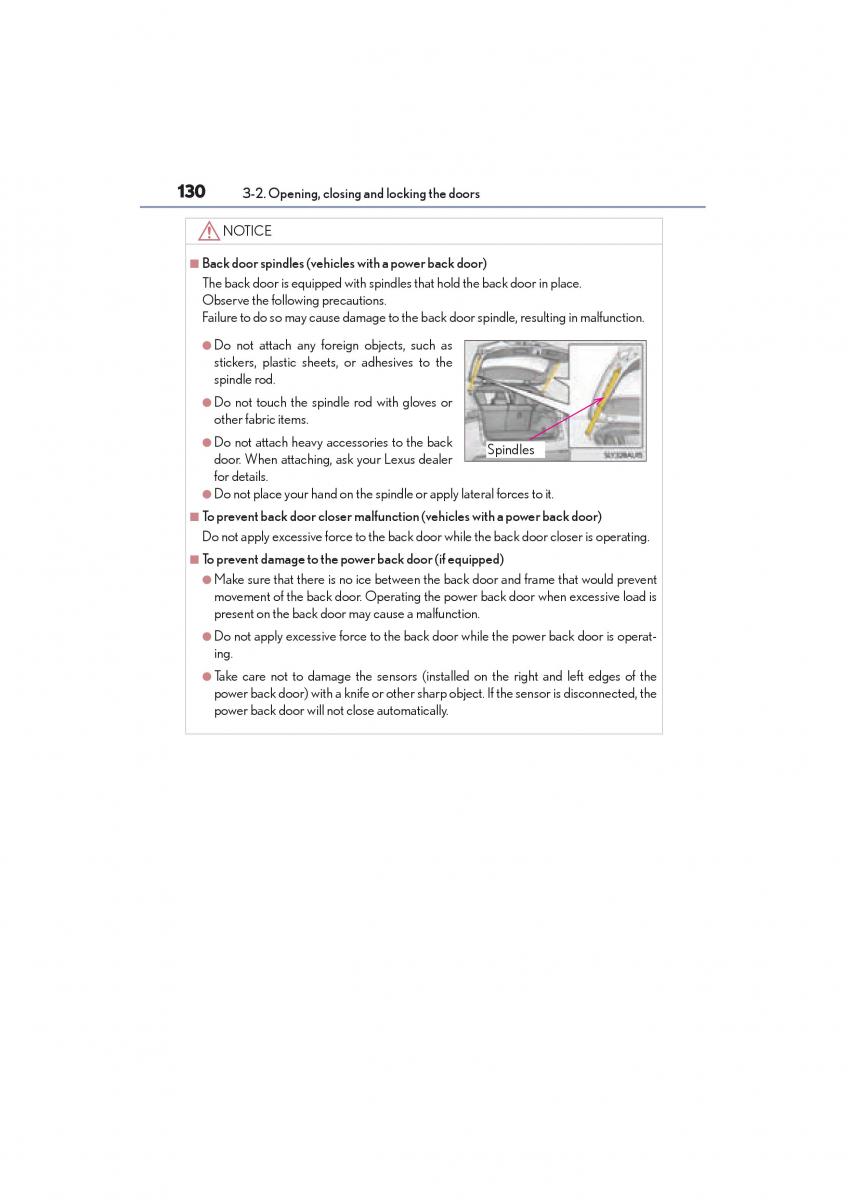 Lexus NX owners manual / page 132