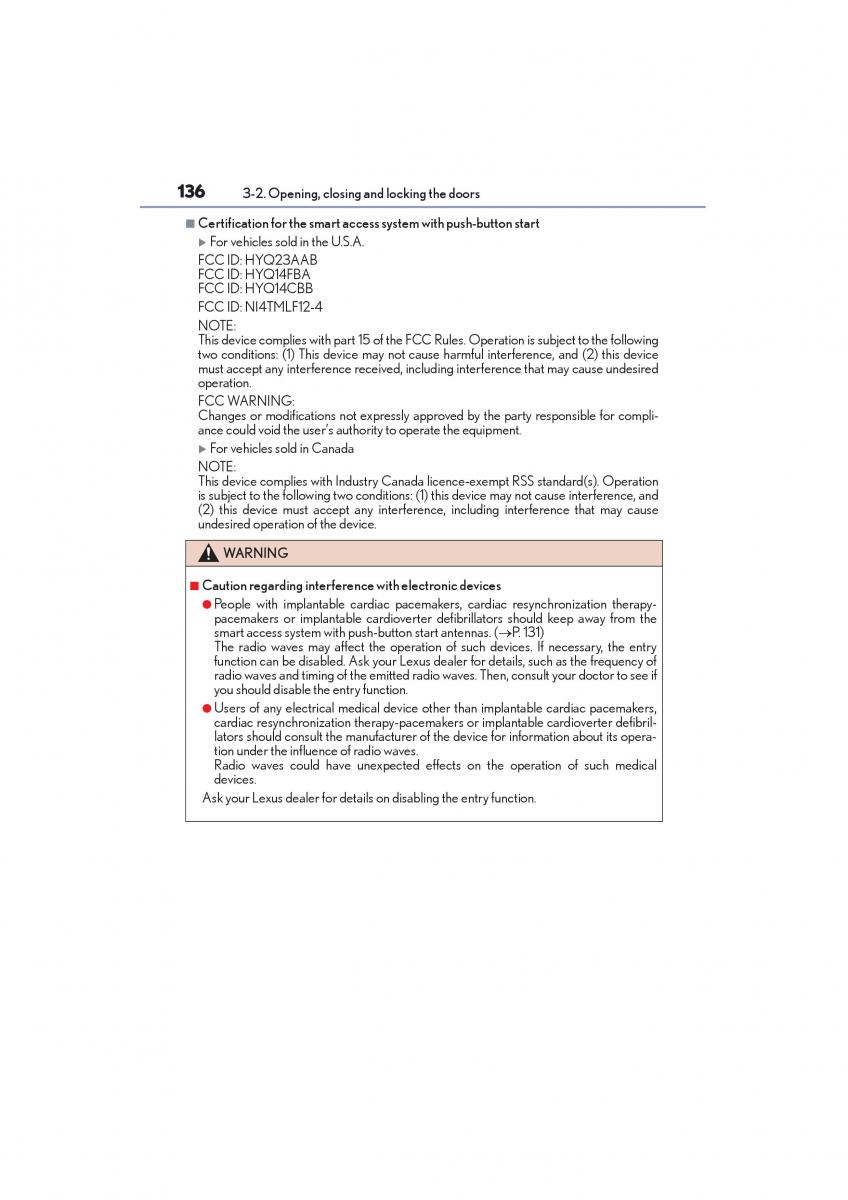 Lexus NX owners manual / page 138