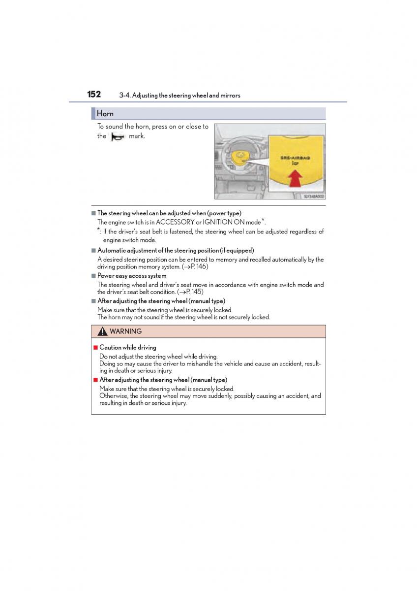 Lexus NX owners manual / page 154