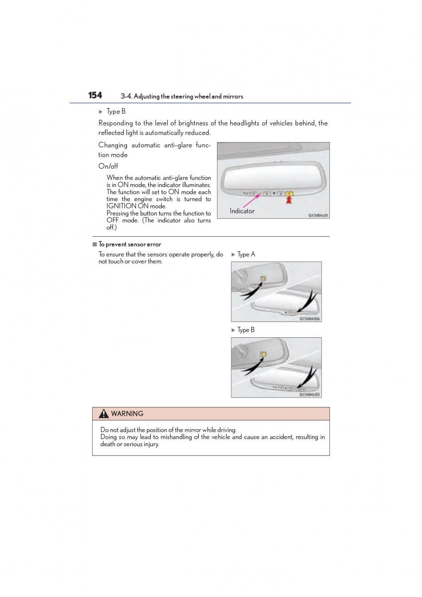 Lexus NX owners manual / page 156