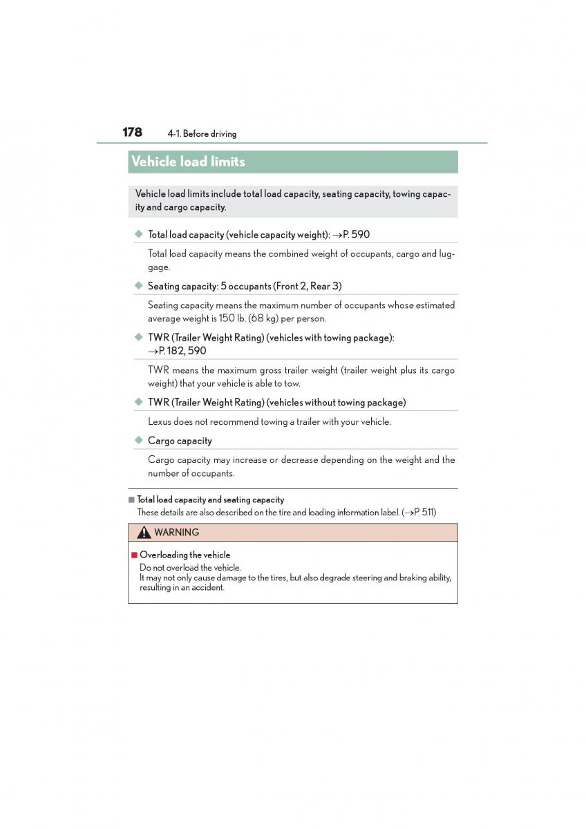 Lexus NX owners manual / page 180