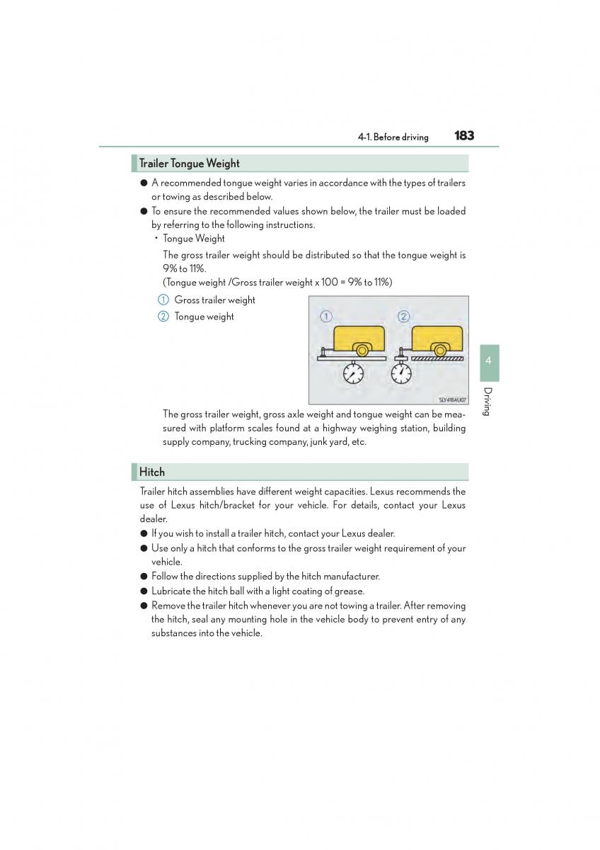 Lexus NX owners manual / page 185