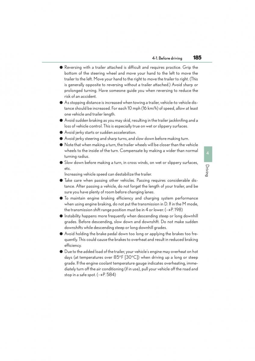 Lexus NX owners manual / page 187