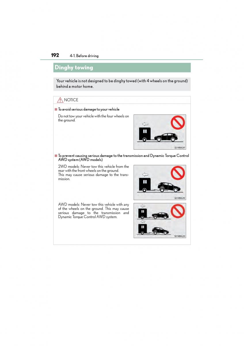 Lexus NX owners manual / page 194