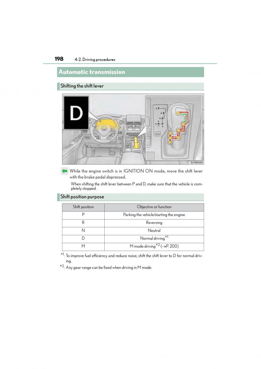 Lexus NX owners manual / page 200