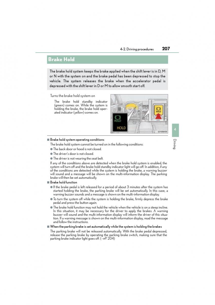 Lexus NX owners manual / page 209