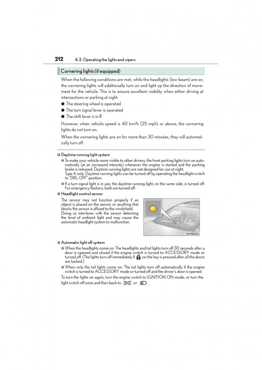 Lexus NX owners manual / page 214