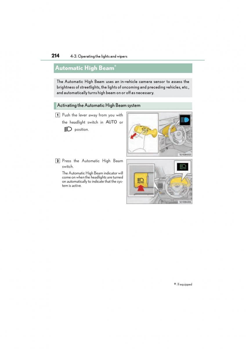 Lexus NX owners manual / page 216