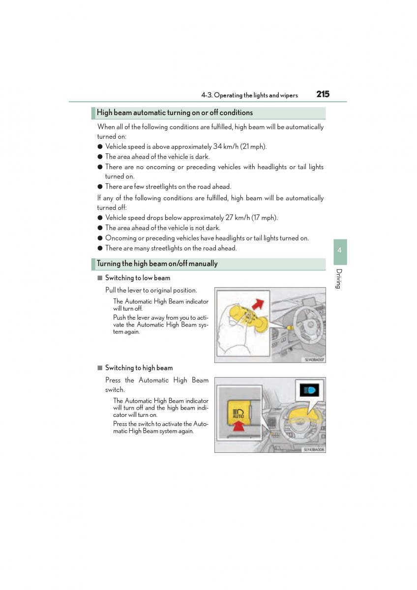 Lexus NX owners manual / page 217