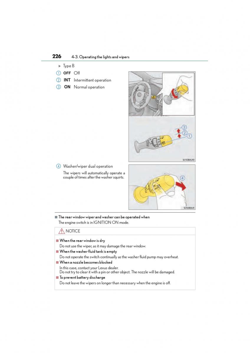 Lexus NX owners manual / page 228