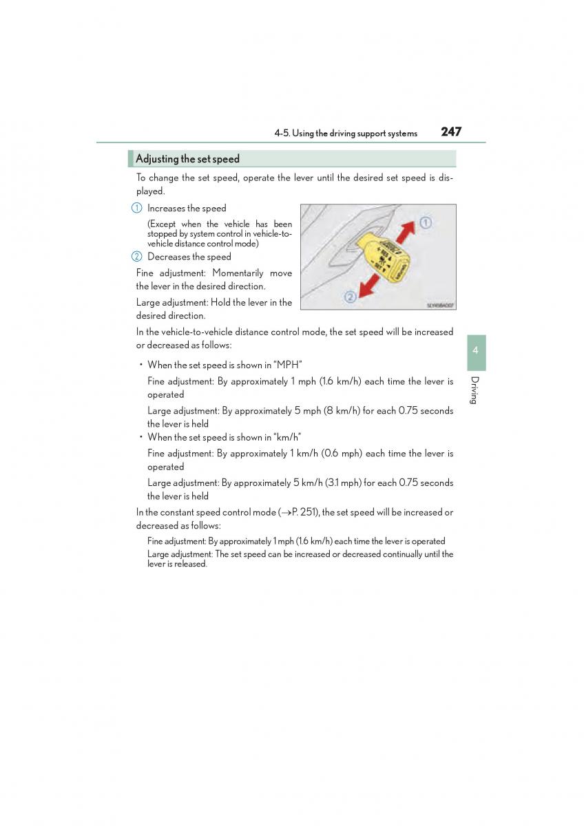 Lexus NX owners manual / page 249