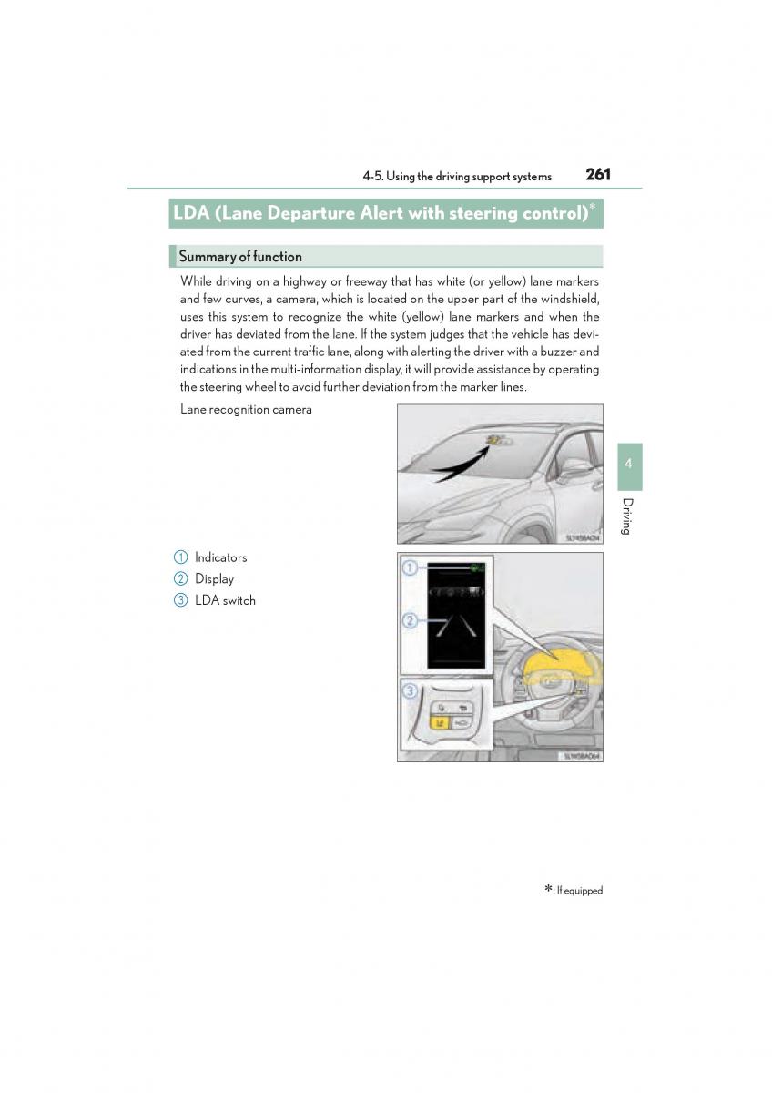 Lexus NX owners manual / page 263