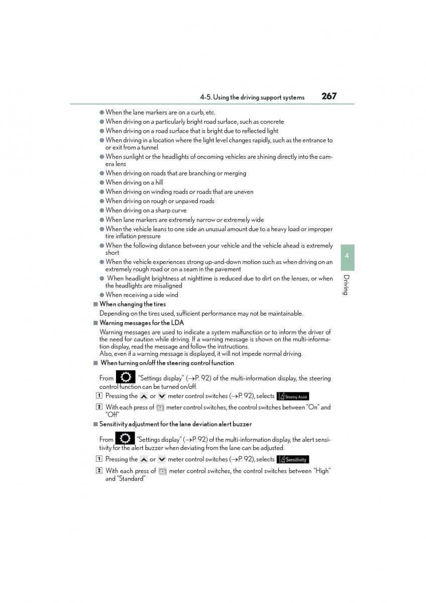 Lexus NX owners manual / page 269