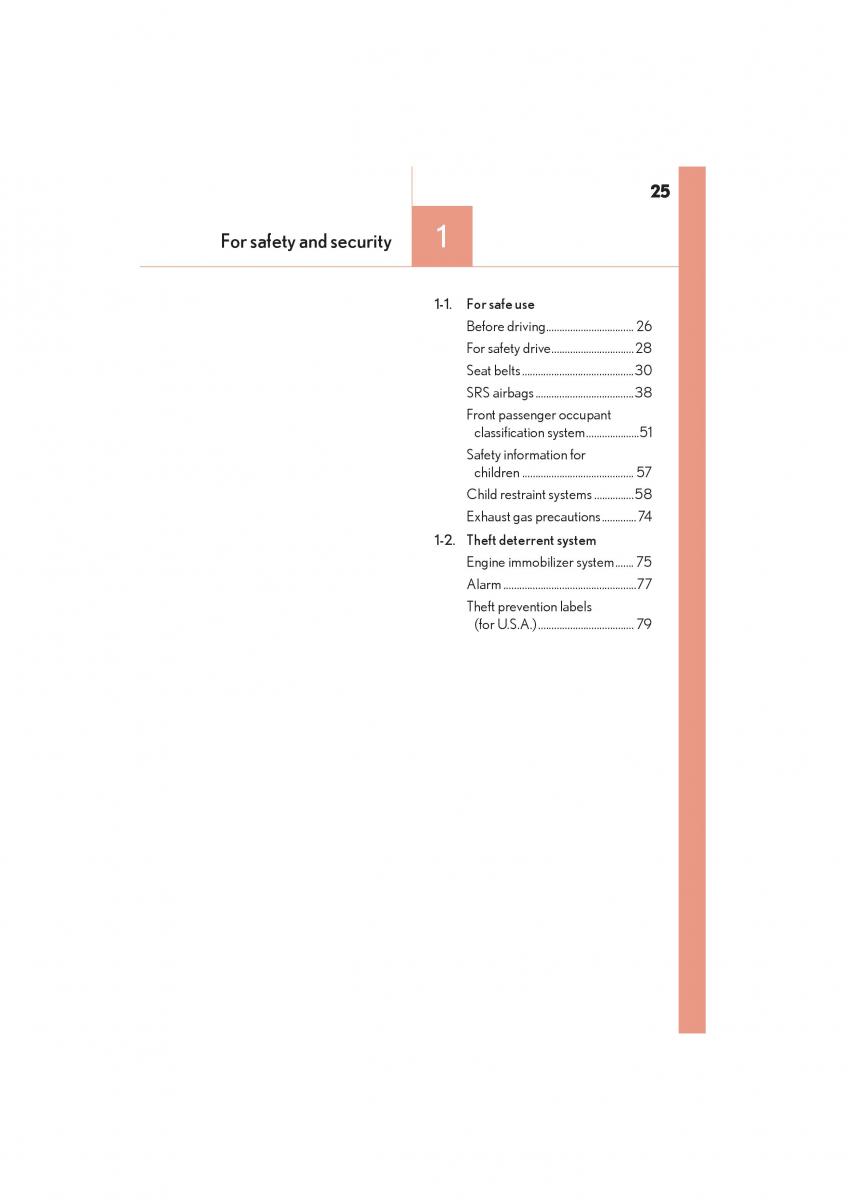 Lexus NX owners manual / page 27