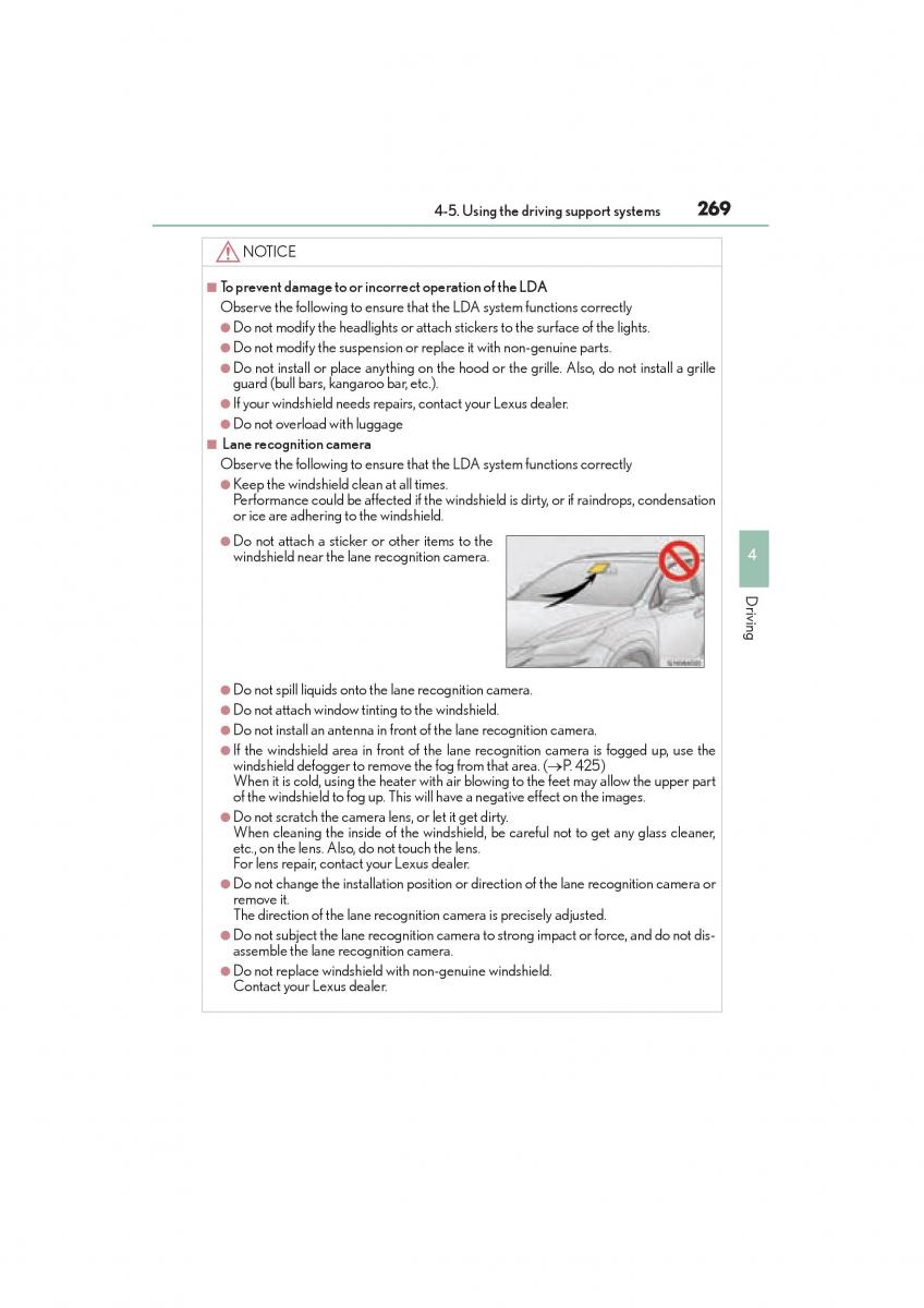 Lexus NX owners manual / page 271