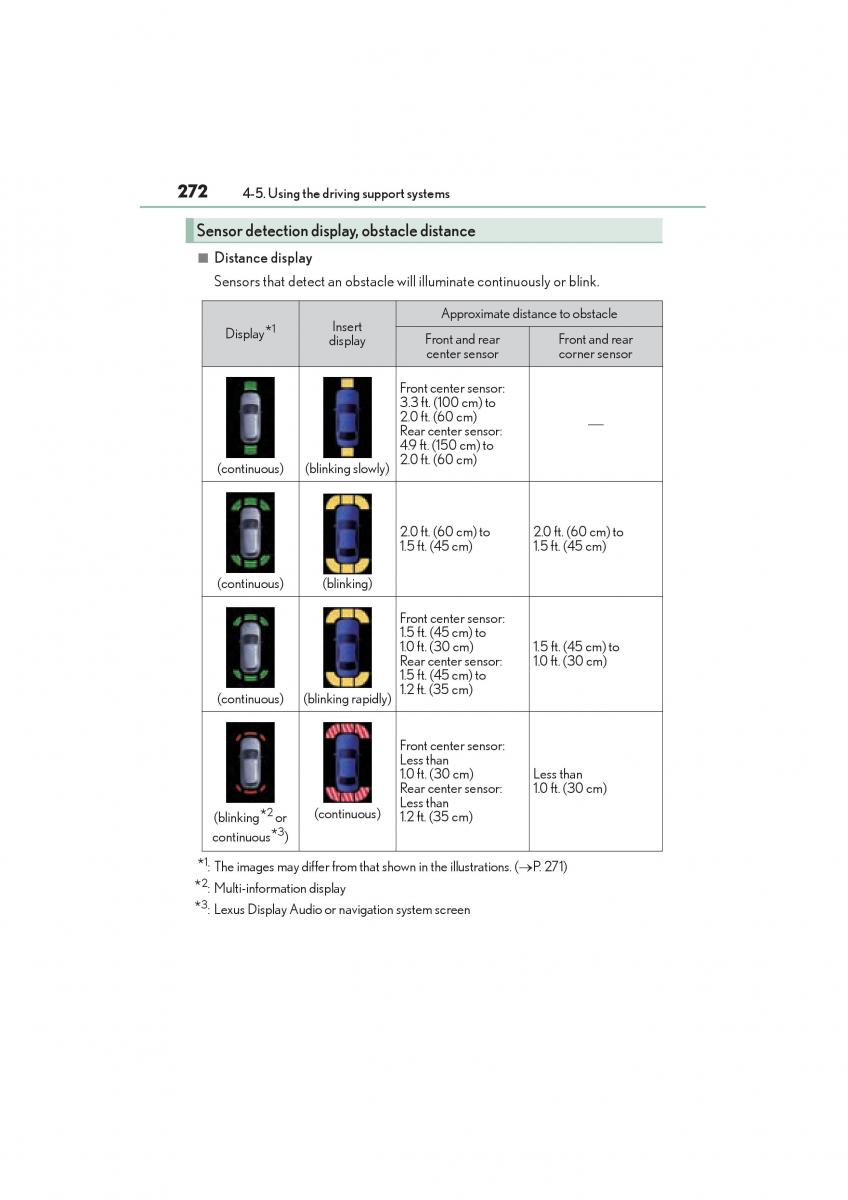 Lexus NX owners manual / page 274