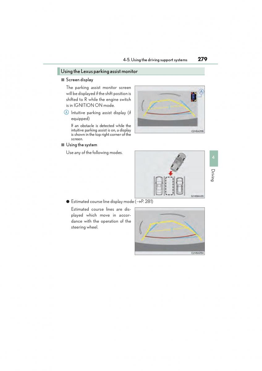 Lexus NX owners manual / page 281