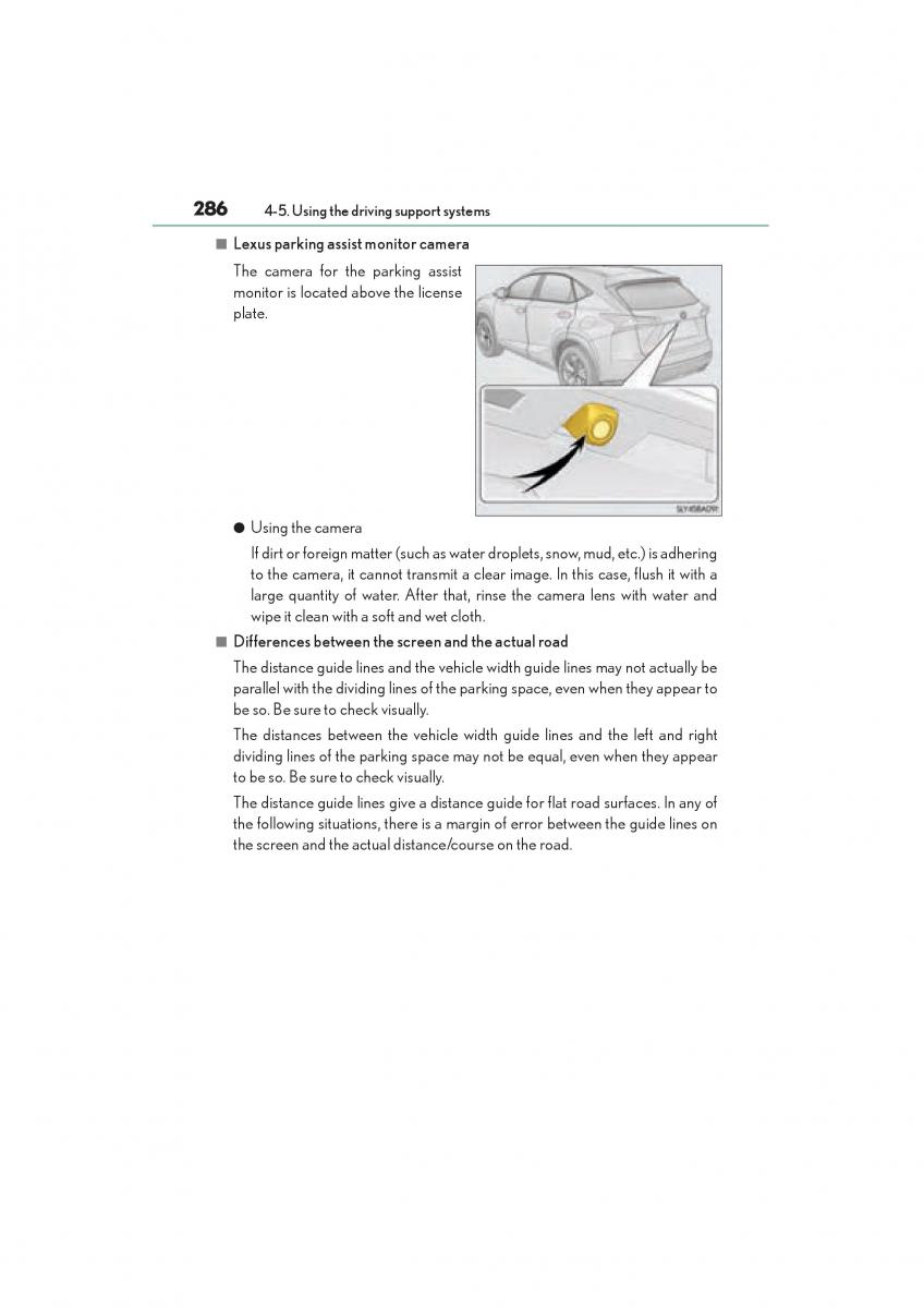 Lexus NX owners manual / page 288