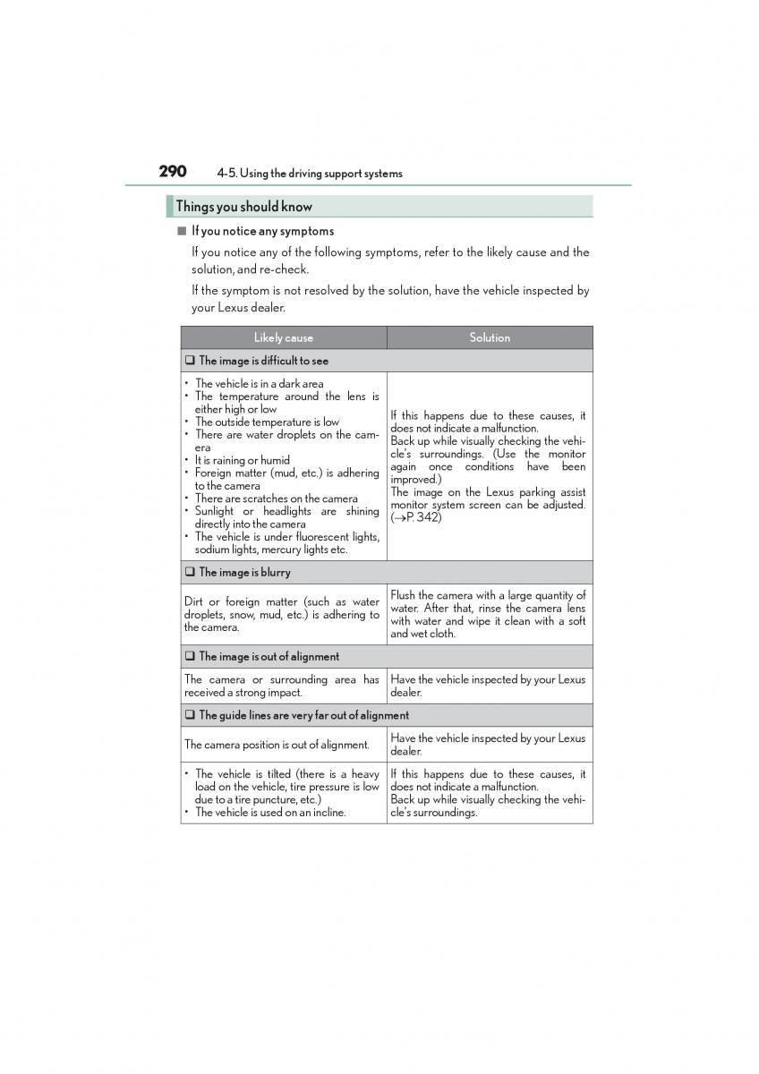Lexus NX owners manual / page 292