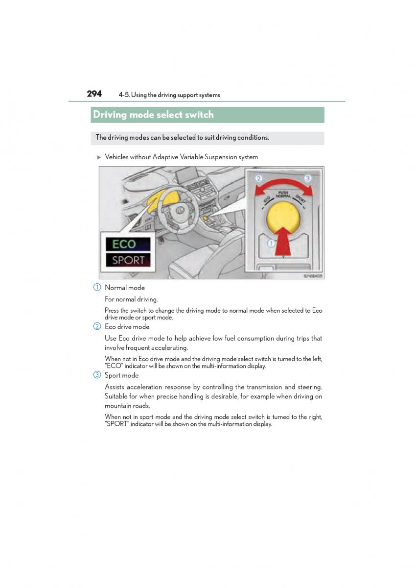 Lexus NX owners manual / page 296