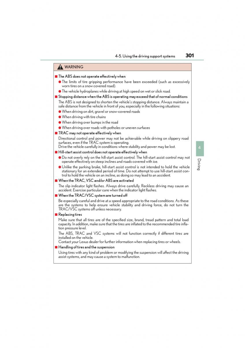 Lexus NX owners manual / page 303