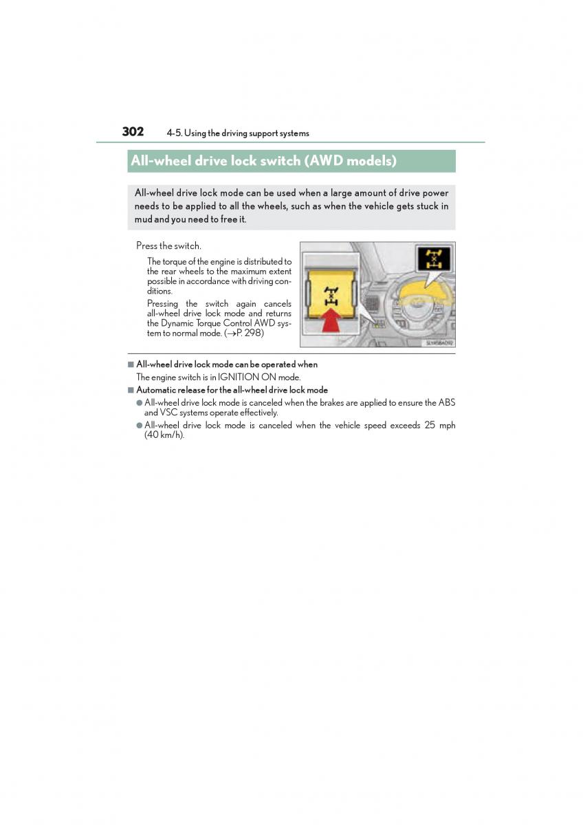 Lexus NX owners manual / page 304