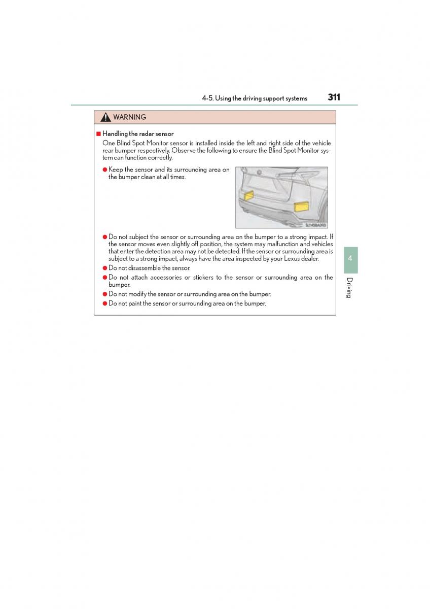 Lexus NX owners manual / page 313