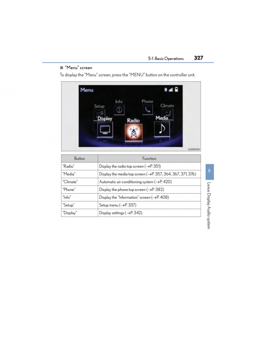 Lexus NX owners manual / page 329