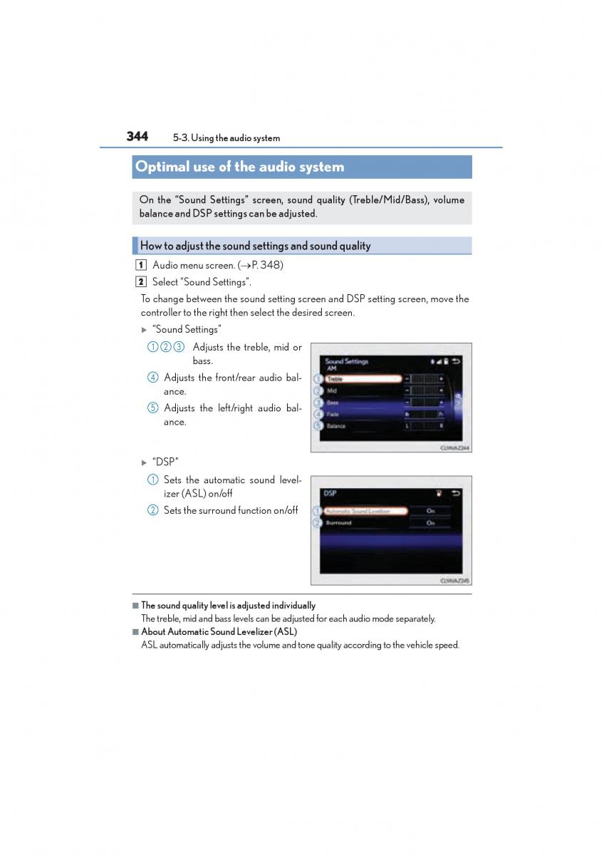 Lexus NX owners manual / page 346