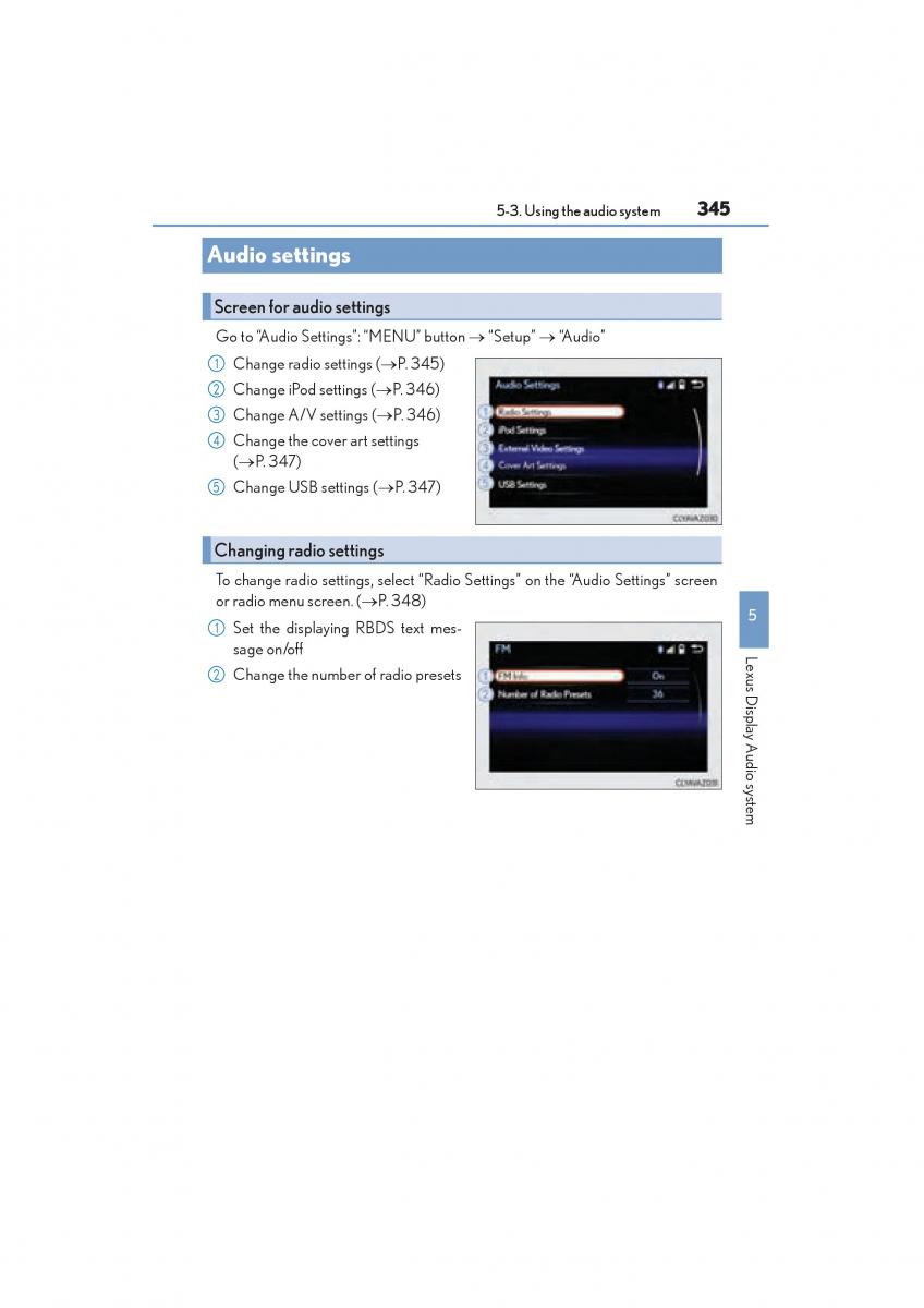 Lexus NX owners manual / page 347