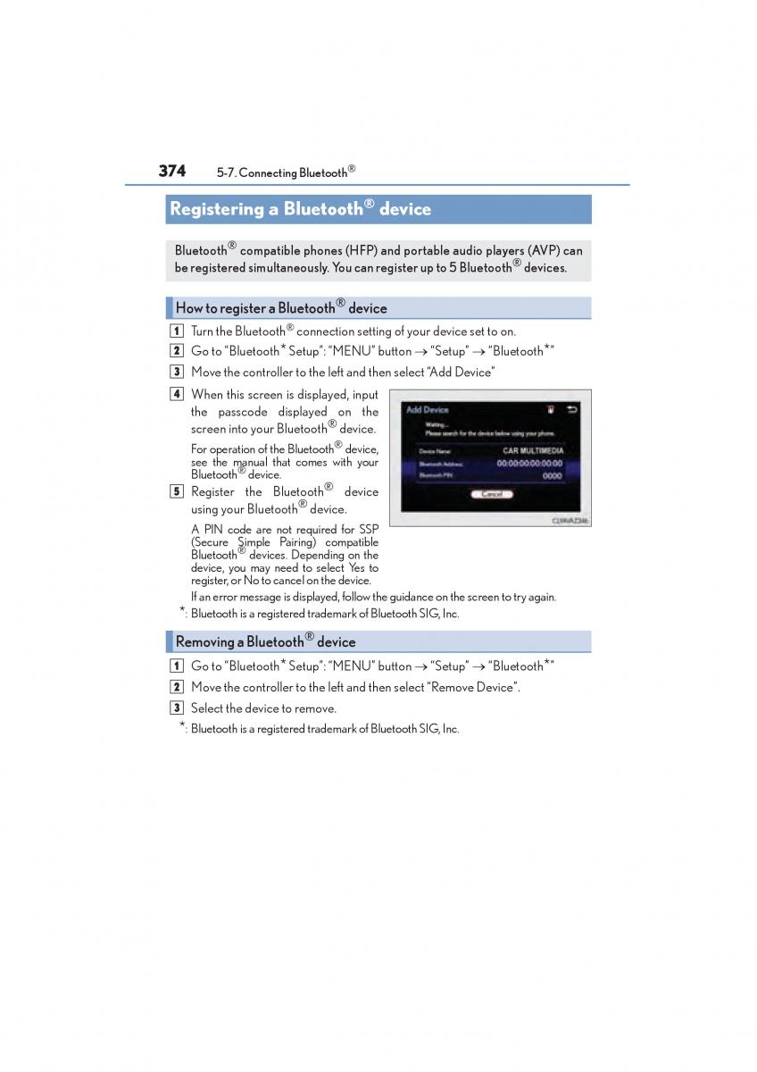 Lexus NX owners manual / page 376