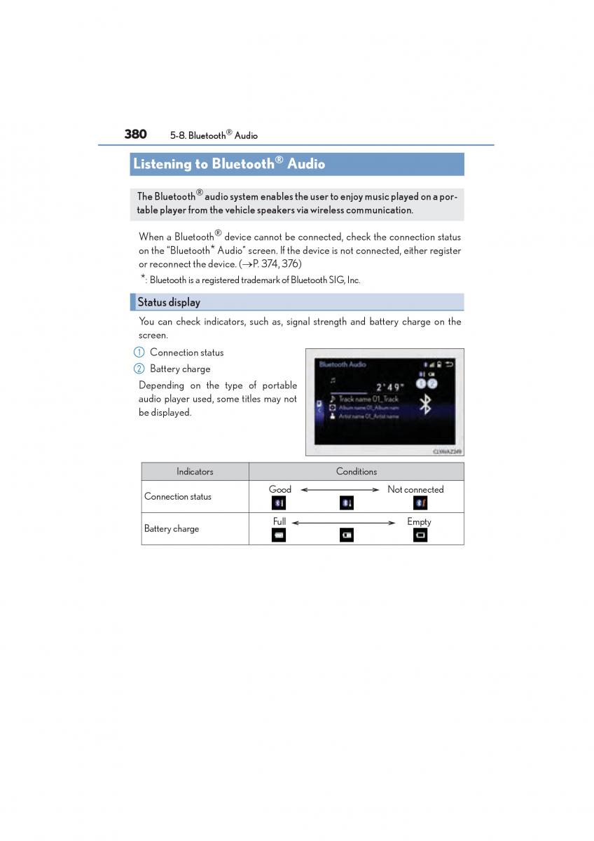 Lexus NX owners manual / page 382