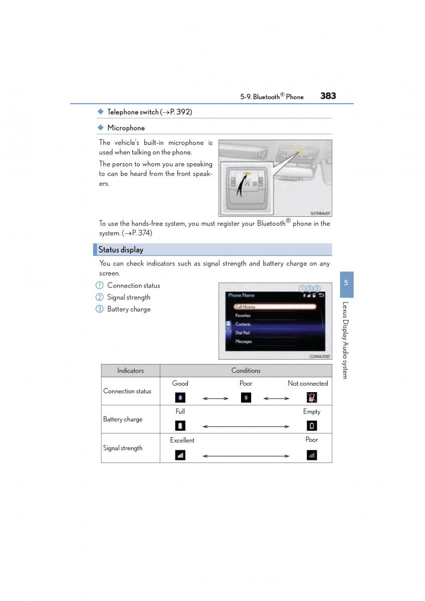 Lexus NX owners manual / page 385