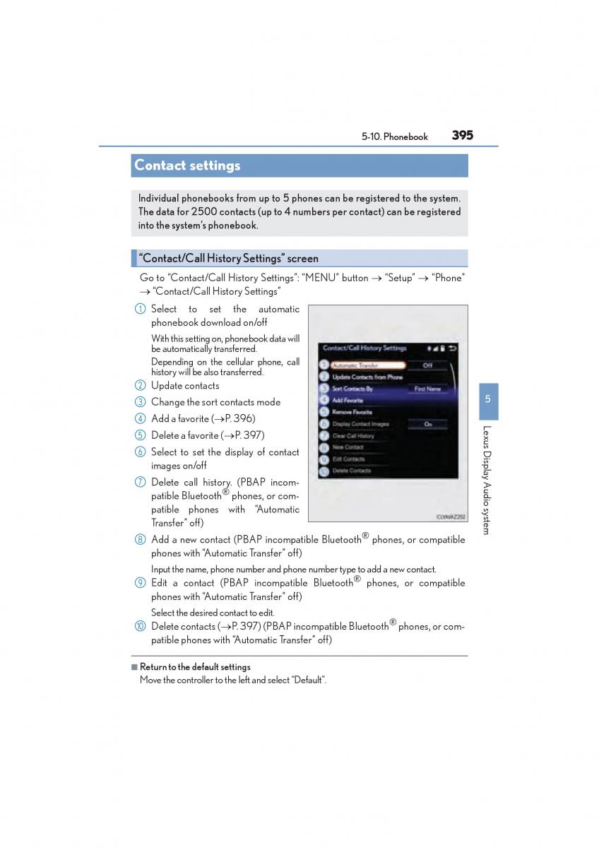 Lexus NX owners manual / page 397