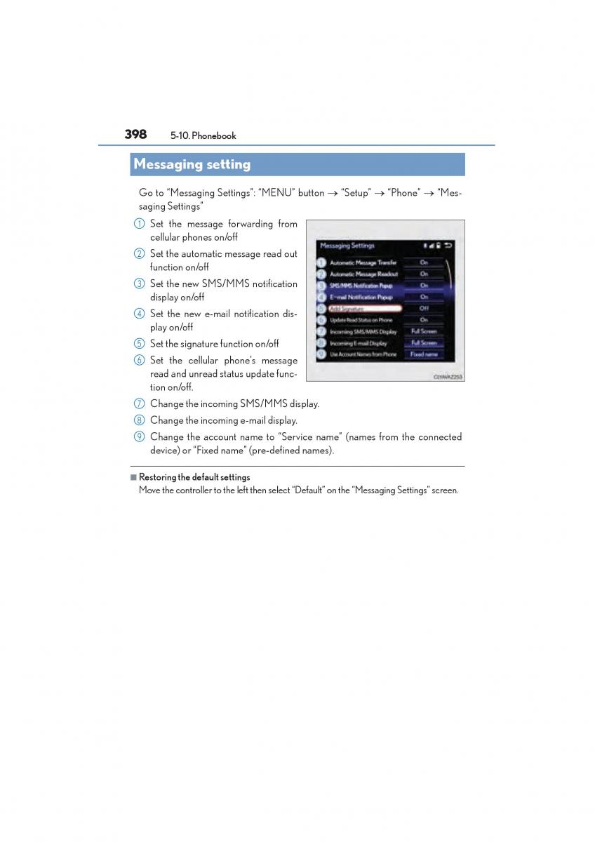 Lexus NX owners manual / page 400