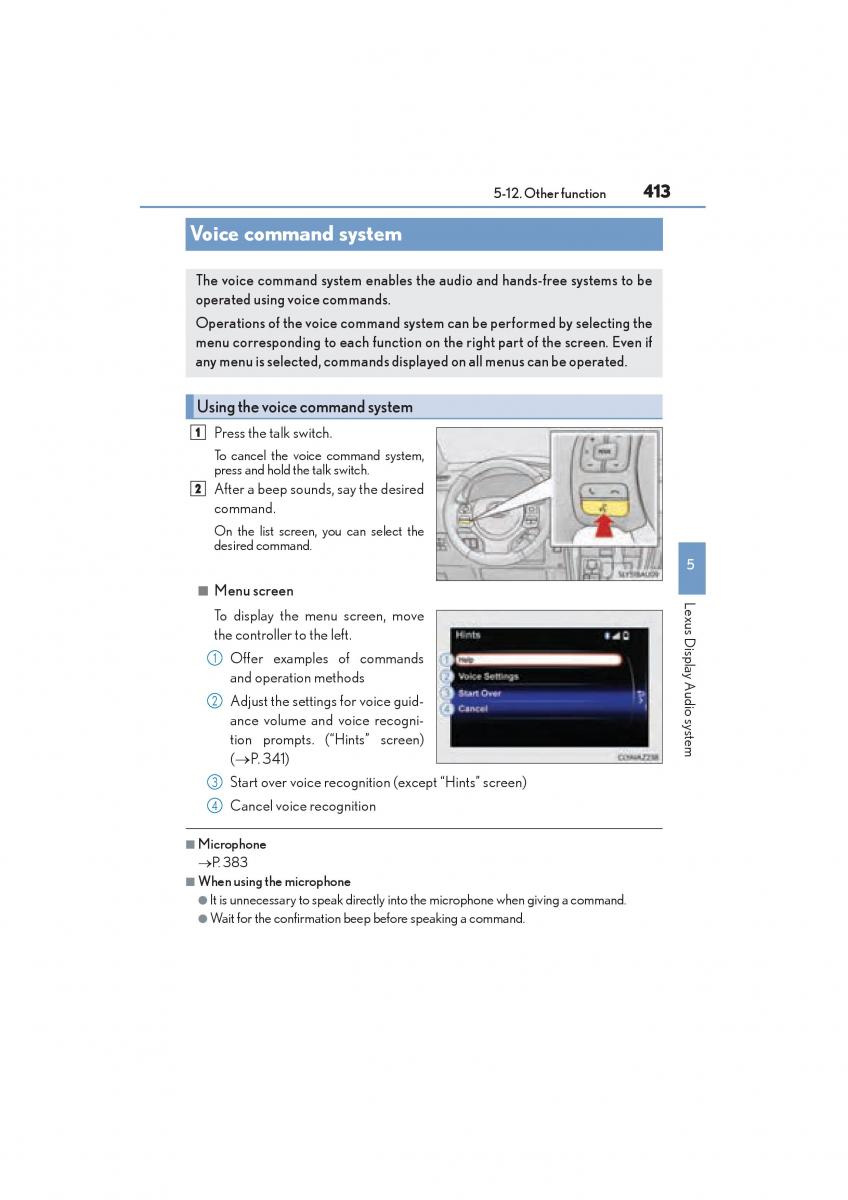 Lexus NX owners manual / page 415