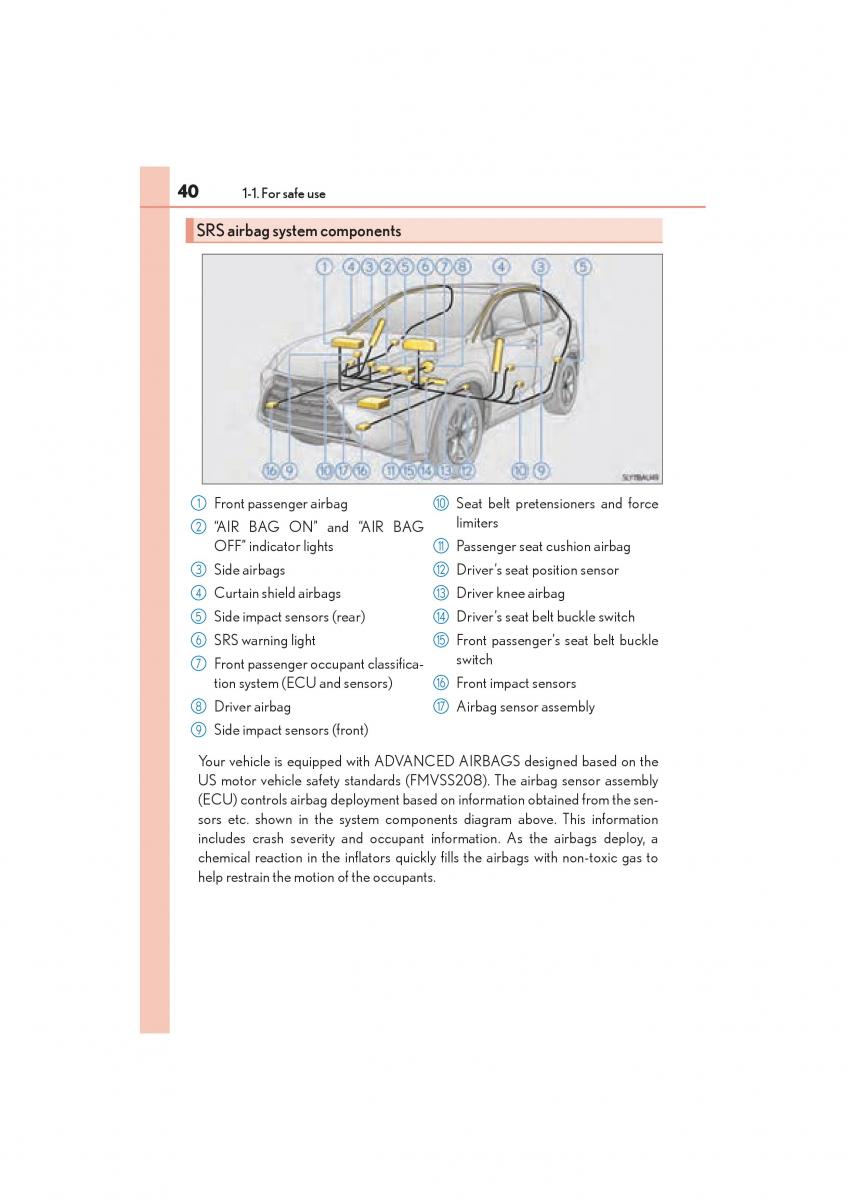 Lexus NX owners manual / page 42